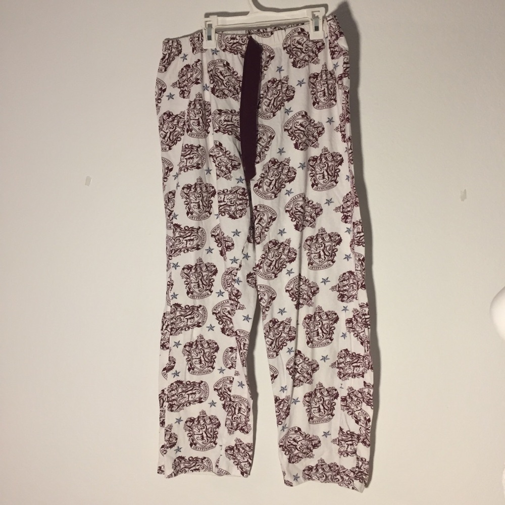 Harry Potter Gryffindor House Crest Ladies bottom pjs lounging pants sleepwear L